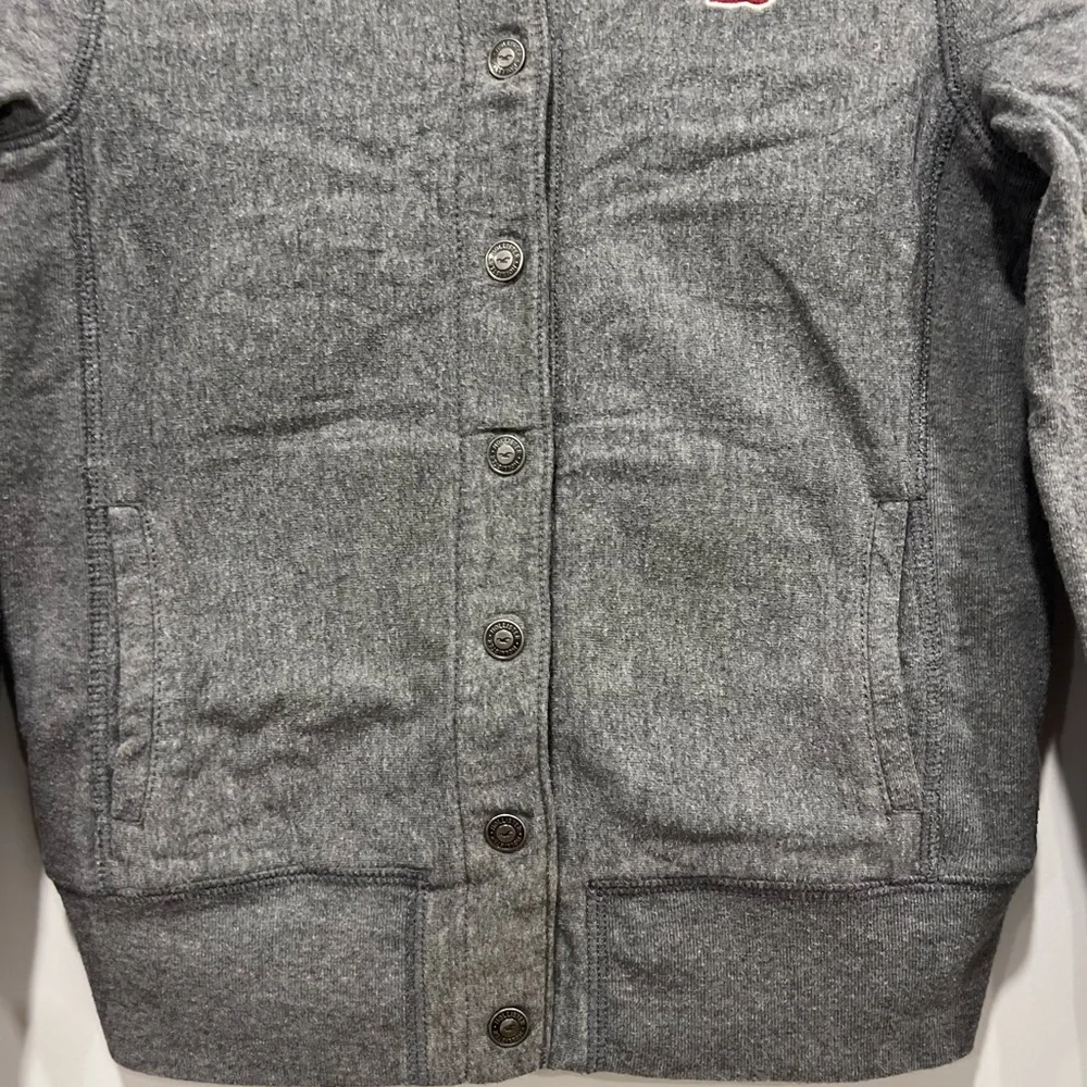 Hollister Women's Charcoal Bomber Jacket - Picture 3 of 12